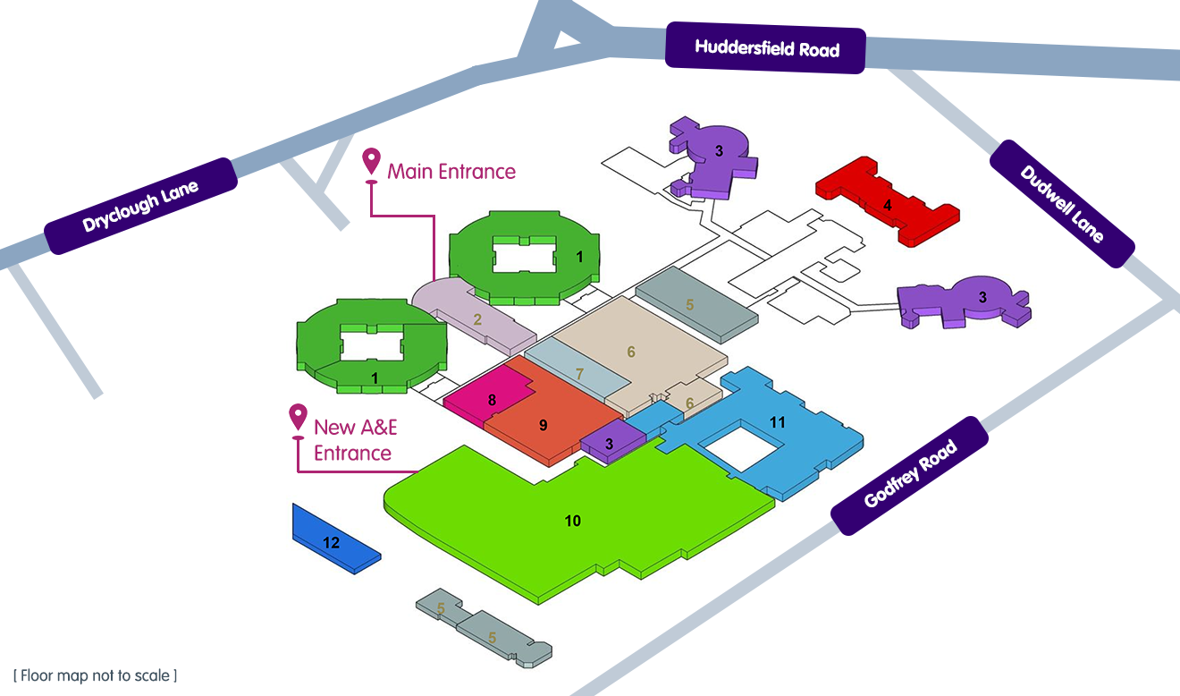 Planned floor plan for the First Floor at Calderdale Royal Hospital