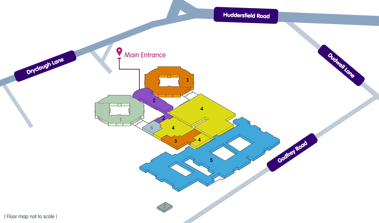 Planned floor plan for the Second Floor at Calderdale Royal Hospital